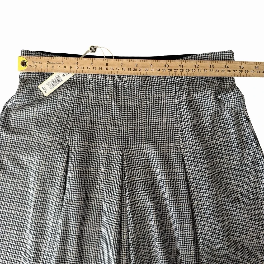 Max Studio Plaid Pleated Skirt Size M Collegiate Scandi Girl Grunge‎ NWT $98